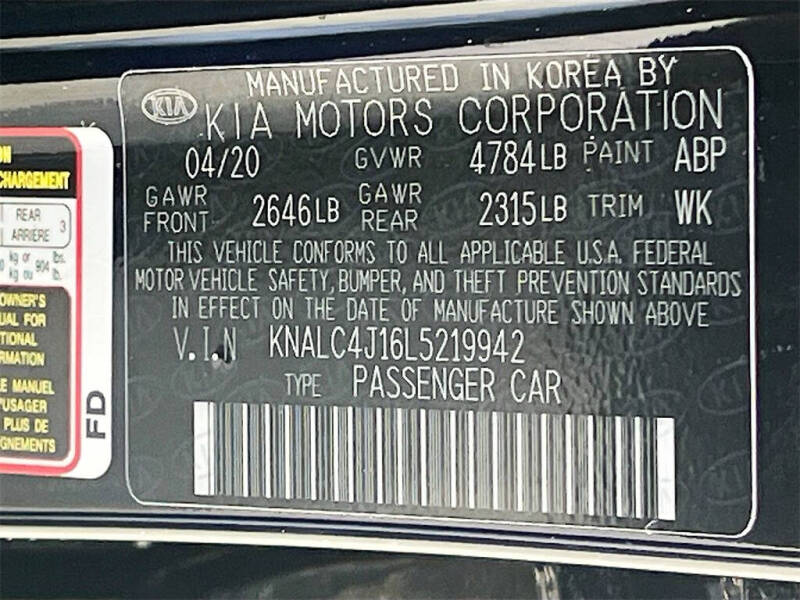 2020 Kia Cadenza Technology