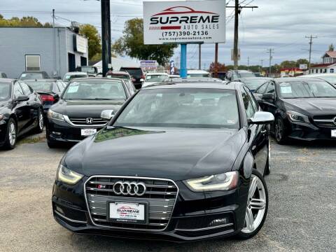 2013 Audi S4 for sale at Supreme Auto Sales in Chesapeake VA