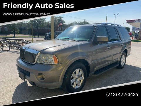 2004 Lincoln Navigator for sale at Friendly Auto Sales in Pasadena TX