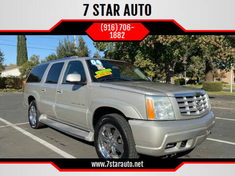 Cadillac Escalade For Sale In Sacramento Ca 7 Star Auto