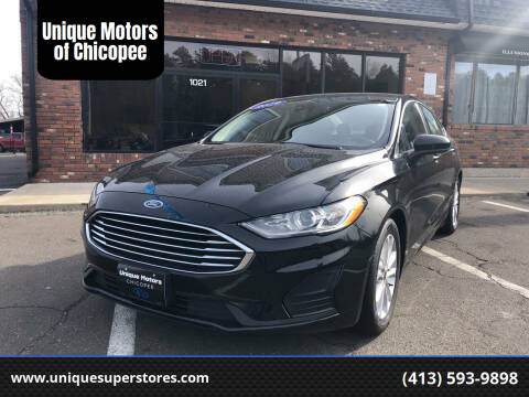 2019 Ford Fusion for sale at Unique Motors of Chicopee in Chicopee MA