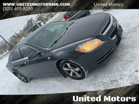 2008 Chevrolet Malibu for sale at United Motors in Saint Cloud MN