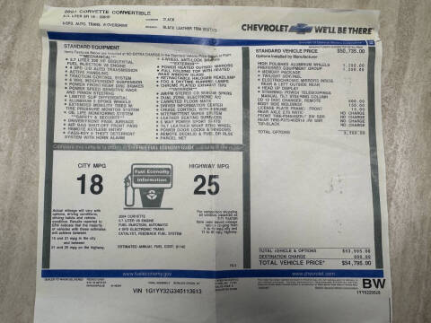 2004 Chevrolet Corvette