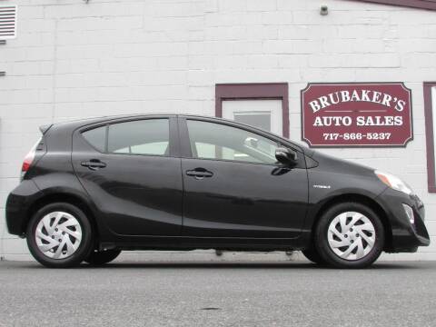 2016 Toyota Prius c for sale at Brubakers Auto Sales in Myerstown PA