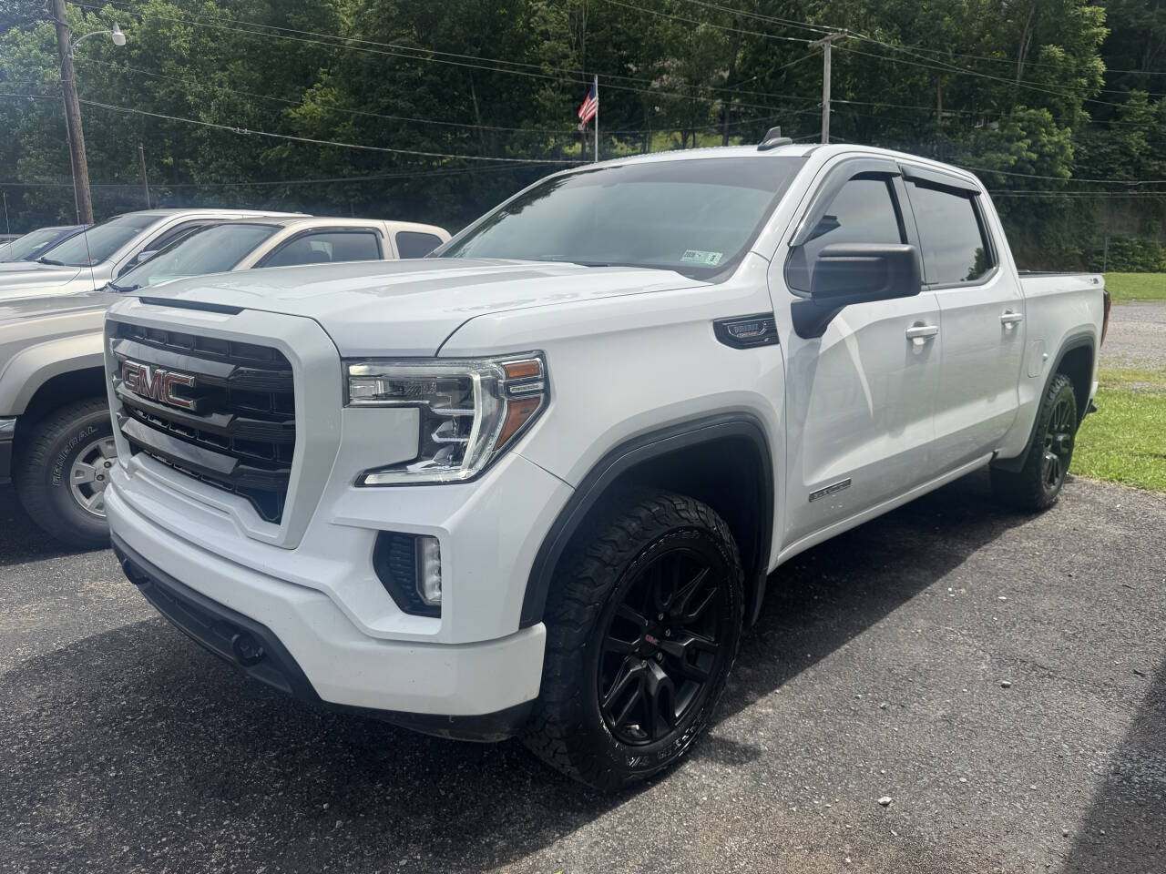 White 2021 GMC Sierra 1500 Elevation 4x4 Elevation 4dr Crew Cab 5.8 ft. SB 1