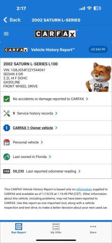 2002 Saturn L-Series L100