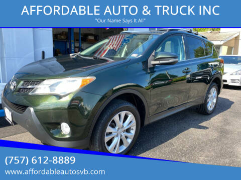 2013 Toyota RAV4 for sale at AFFORDABLE AUTO & TRUCK INC in Virginia Beach VA