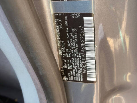2001 BMW M3