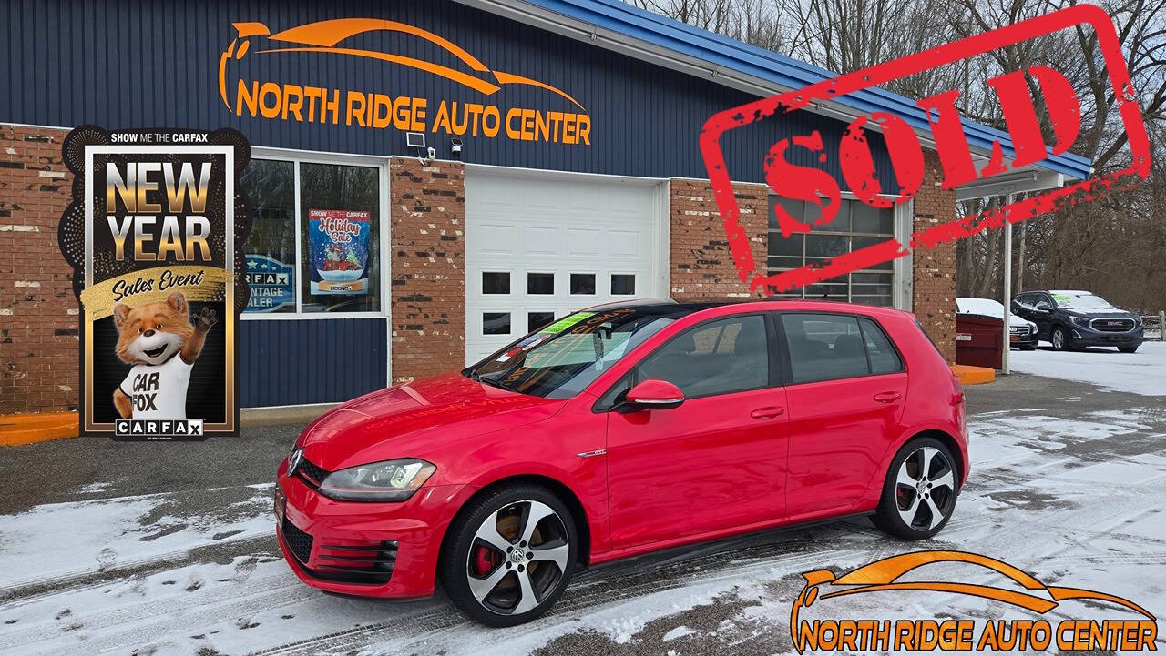 2015 Volkswagen Golf GTI for sale at North Ridge Auto Center LLC in Madison, OH