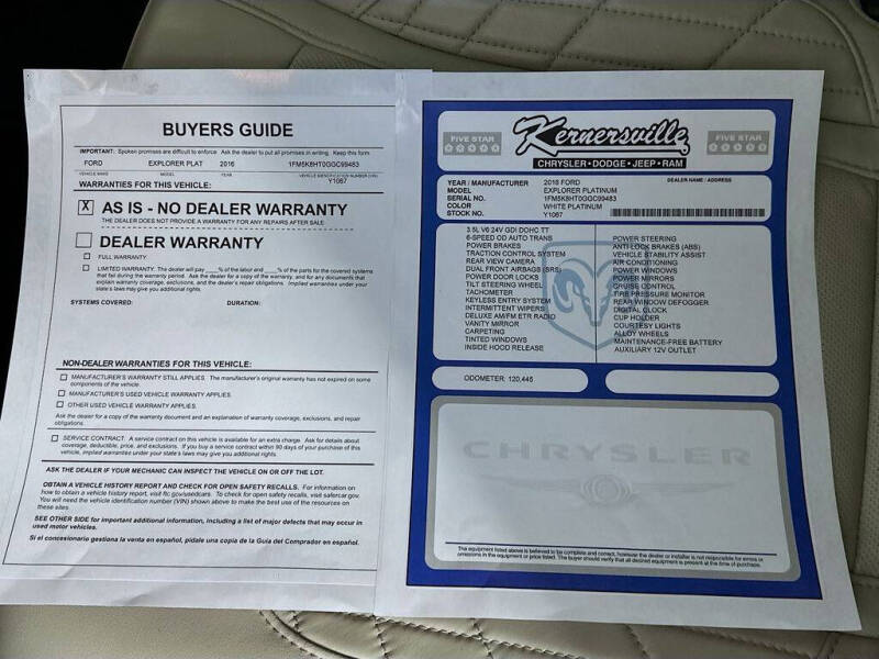 2016 Ford Explorer Platinum