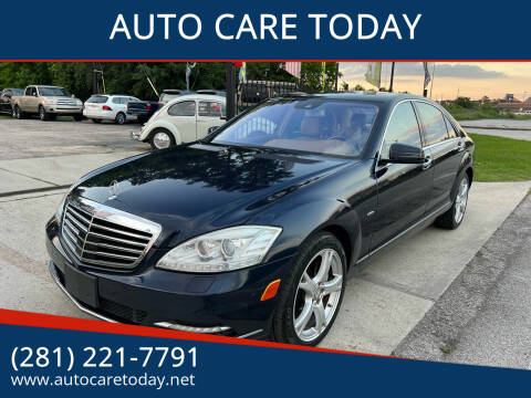 2012 Mercedes-Benz S-Class for sale at AUTO CARE TODAY in Spring TX