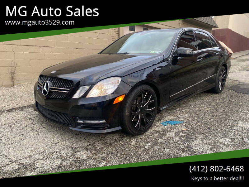 2013 Mercedes-Benz E-Class for sale at MG Auto Sales in Pittsburgh PA