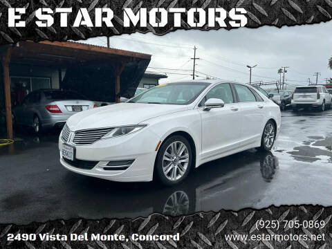 2016 Lincoln MKZ for sale at E STAR MOTORS in Concord CA