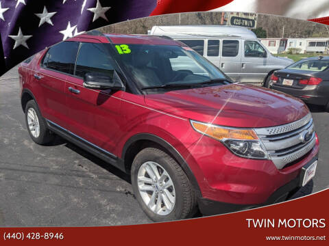 2013 Ford Explorer for sale at TWIN MOTORS in Madison OH