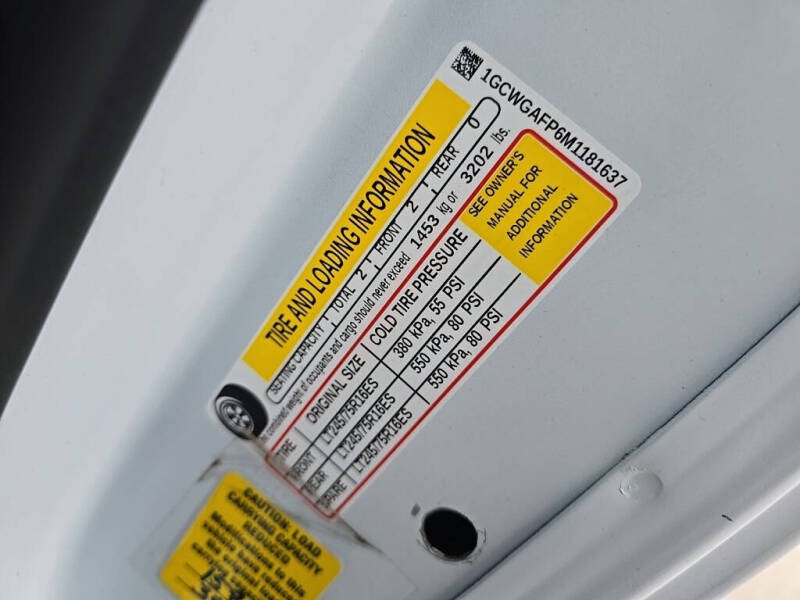 2021 Chevrolet Express 2500