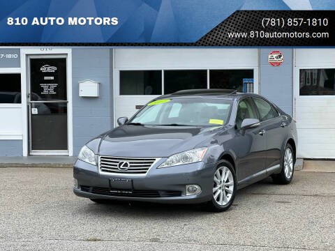 2012 Lexus ES 350 for sale at 810 AUTO MOTORS in Abington MA
