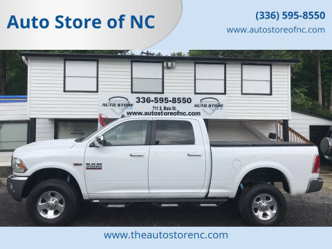 2016 RAM 2500 for sale at Auto Store of NC in Walnut Cove NC