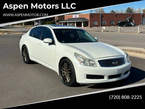 2008 Infiniti G35 for sale at Aspen Motors LLC in Denver CO