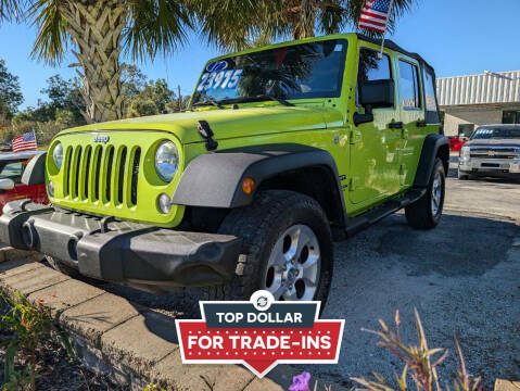 2017 Jeep Wrangler Unlimited for sale at Bogue Auto Sales in Newport NC