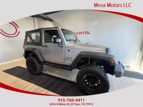 2017 Jeep Wrangler for sale at Car Capitol in El Paso TX