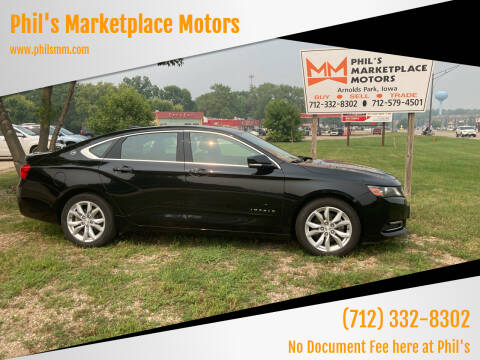 2018 Chevrolet Impala for sale at Phil's Marketplace Motors in Arnolds Park IA