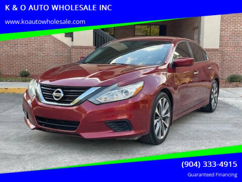 2017 Nissan Altima for sale at K & O AUTO WHOLESALE INC in Jacksonville FL