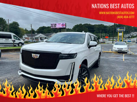 2022 Cadillac Escalade ESV for sale at Nations Best Autos in Decatur GA