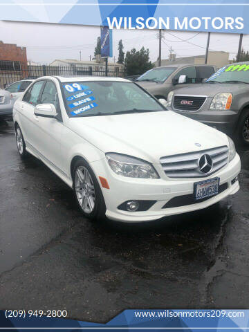 2009 Mercedes-Benz C-Class for sale at WILSON MOTORS in Stockton CA
