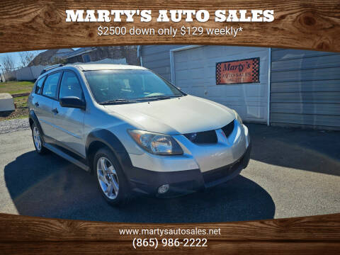 2004 Pontiac Vibe for sale at Marty's Auto Sales in Lenoir City TN