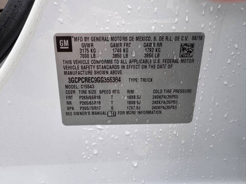 2016 Chevrolet Silverado 1500