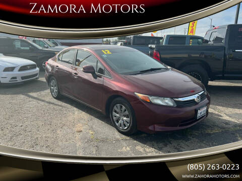 2012 Honda Civic for sale at Zamora Motors in Oxnard CA
