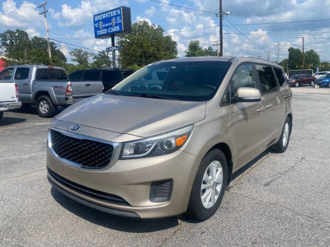 2016 Kia Sedona for sale at Brewster Used Cars in Anderson SC