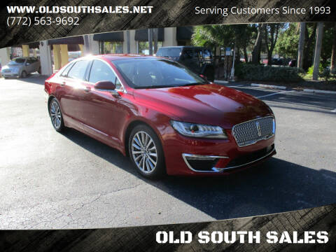 2019 Lincoln MKZ for sale at OLD SOUTH SALES in Vero Beach FL