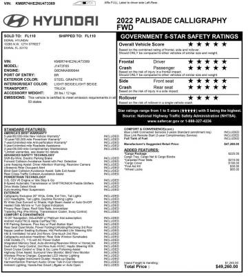 2022 Hyundai Palisade Calligraphy