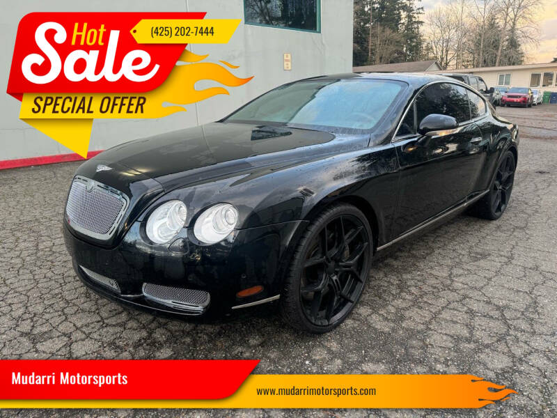 2007 Bentley Continental for sale at Mudarri Motorsports in Kirkland WA