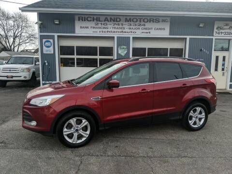 2016 Ford Escape for sale at Richland Motors in Cleveland OH