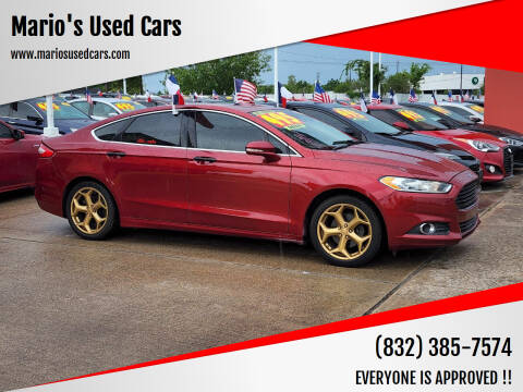 2016 Ford Fusion for sale at Mario's Used Cars in Houston TX