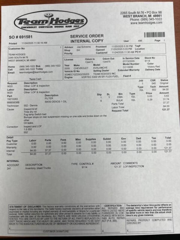 2005 Chevrolet Avalanche 1500 LS