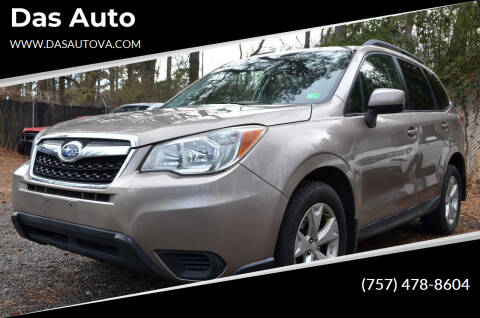 2014 Subaru Forester for sale at Das Auto in Virginia Beach VA