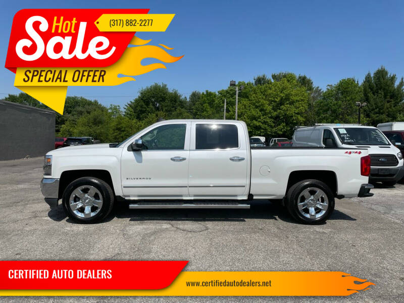 2018 Chevrolet Silverado 1500 for sale at CERTIFIED AUTO DEALERS in Greenwood IN