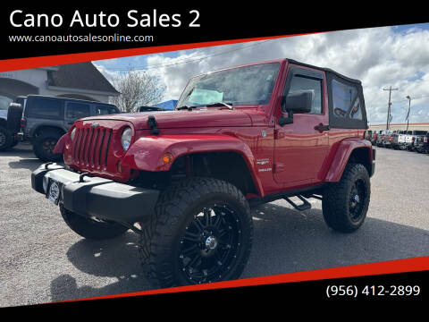 2012 Jeep Wrangler for sale at Cano Auto Sales 2 in Harlingen TX