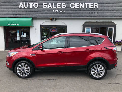 2017 Ford Escape for sale at Auto Sales Center Inc in Holyoke MA