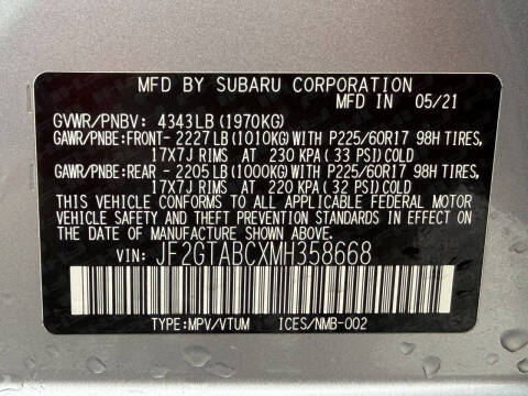 2021 Subaru Crosstrek