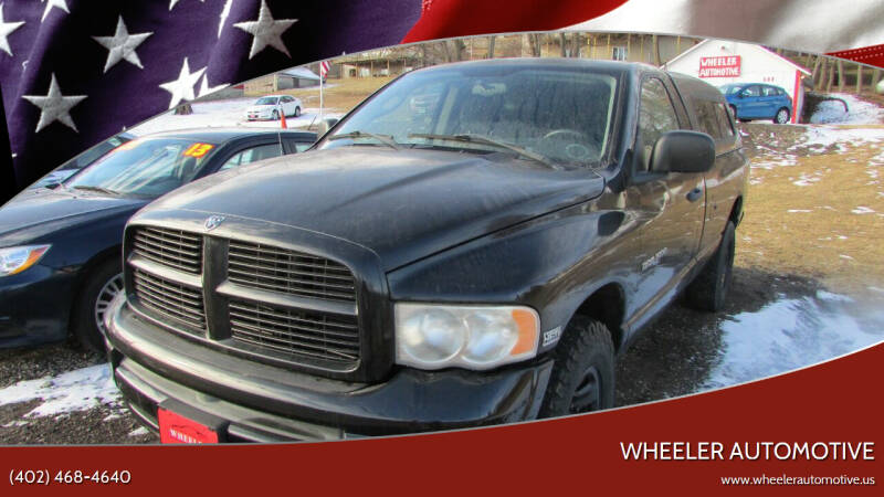 2003 Dodge Ram 1500 for sale at WHEELER AUTOMOTIVE in Fort Calhoun NE