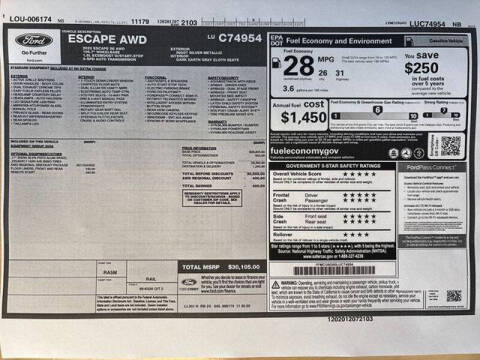 2020 Ford Escape SE
