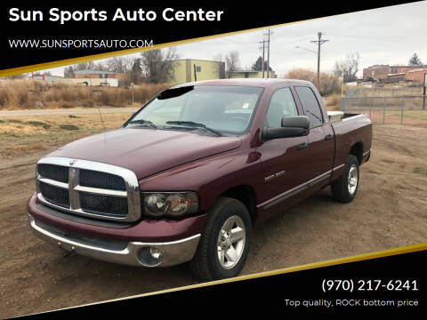 2002 Dodge Ram Pickup 1500 for sale at Sun Sports Auto Center in Loveland CO