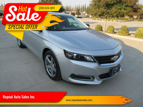 2016 Chevrolet Impala for sale at Repeat Auto Sales Inc. in Manteca CA