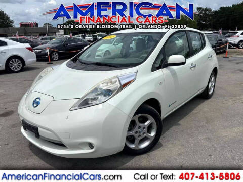 2012 Nissan LEAF for sale at American Financial Cars in Orlando FL