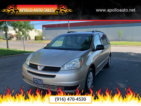 2004 Toyota Sienna for sale at APOLLO AUTO SALES in Sacramento CA