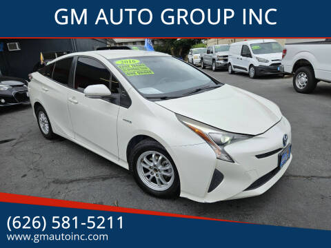 2016 Toyota Prius for sale at GM AUTO GROUP INC in La Puente CA